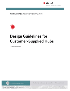 Design Guidelines for Customer-Supplied Hubs