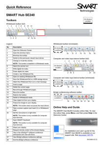 SMART Hub SE240 Quick Reference