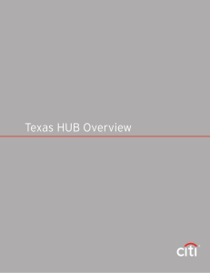 Texas HUB Overview