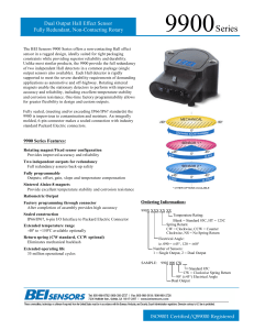 9900 Rotary Hall Effect Position Sensor Brochure