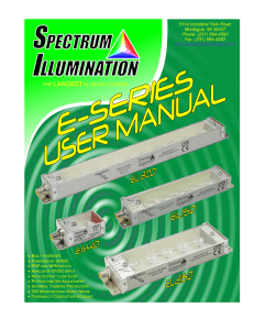 Owners Manual PDF - Spectrum Illumination