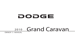 2010 Dodge Grand Caravan Owner Guide