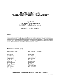 Transmission Line Relay Loadability