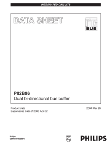 P82B96 Dual bi-directional bus buffer