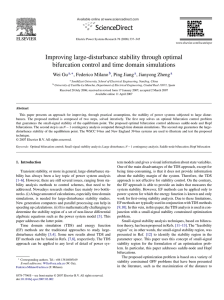 Improving large-disturbance stability through