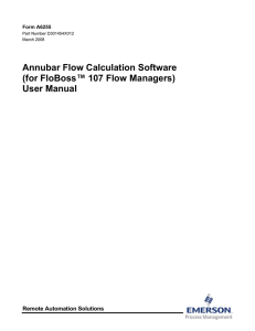 Annubar Flow Calculation Software