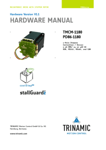 TMCM-1180,PD86-1180 Hardware Manual
