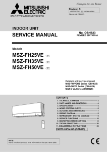 Split-type air conditioners Mitsubishi Electric MSZ