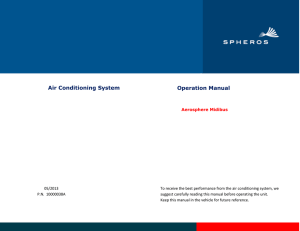 Aerosphere Midibus Air Conditioning System Operation