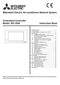 Mitsubishi Electric Air-conditioner Network System Centralized