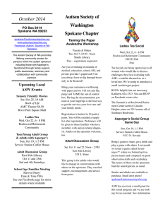 Autism Society of Washington Spokane Chapter October 2014