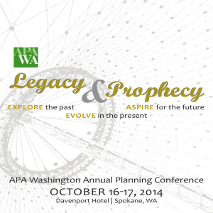 Legacy Prophecy - American Planning Association Washington