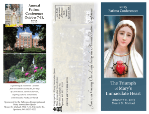 Join us in honoring Our Lady during the Annual Fatima Conference