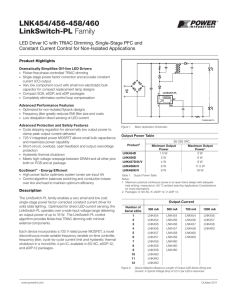 LNK454/456-458/460 - Power Integrations