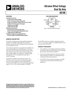 Analog Devices AD708AQ datasheet: pdf