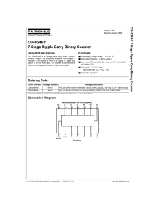 CD4024BC 7-Stage Ripple Carry Binary Counter