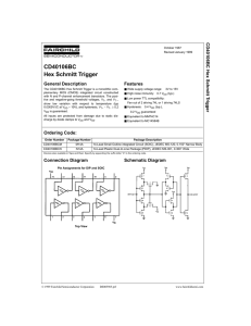 CD40106BC Hex Schmitt Trigger