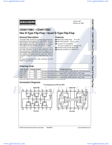 CD40174BC • CD40175BC Hex D-Type Flip-Flop • Quad D