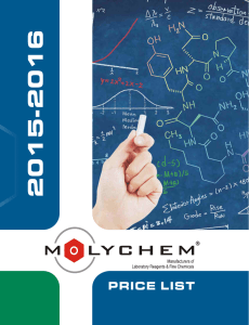 Molychem Price List 15-16