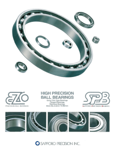 EZO Bearings Catalog - High Precision Ball Bearings