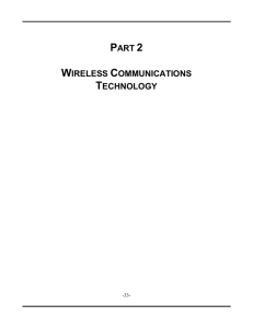 part 2 wireless communications technology