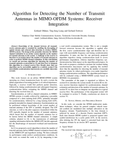 Algorithm for Detecting the Number of Transmit Antennas in MIMO