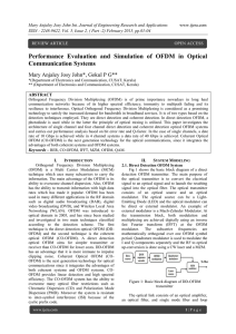 Performance Evaluation and Simulation of OFDM in Optical