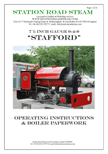 Operating instructions for live steam traction engines/wagons