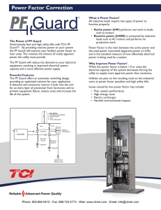 TCI PF Guard Power Factor Correction Capacitor Bank