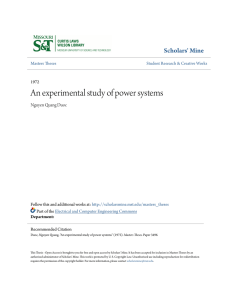 An experimental study of power systems
