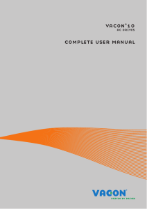 vacon®10 complete user manual