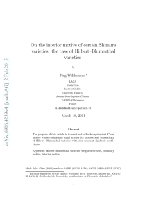 On the interior motive of certain Shimura varieties: the case of Hilbert