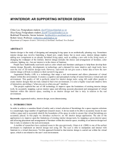 MYINTERIOR: AR SUPPORTING INTERIOR DESIGN