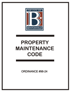 Property Maintenance Code