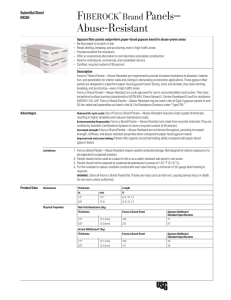 Fiberock Abuse-Resistant Gypsum Interior Panels F102