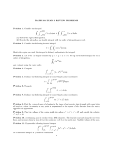 MATH 234 EXAM 1 REVIEW PROBLEMS Problem 1. Consider the