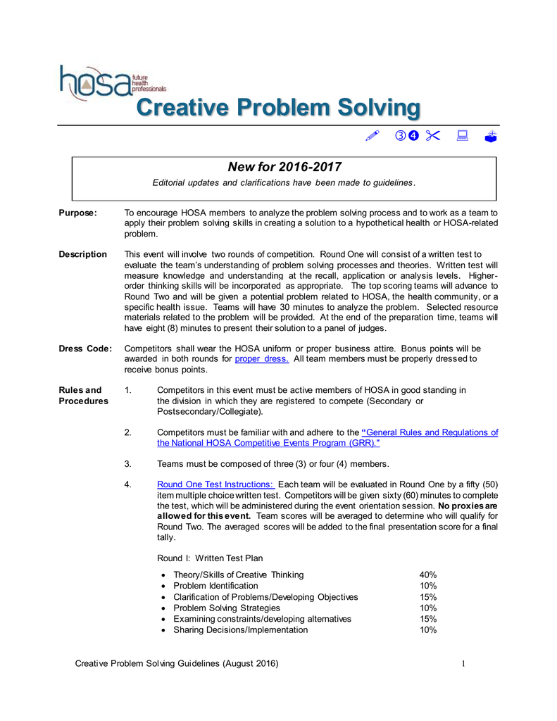 how-to-study-for-hosa-creative-problem-solving-study-poster