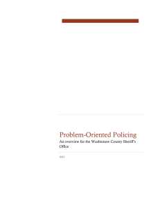 Problem Oriented Policing