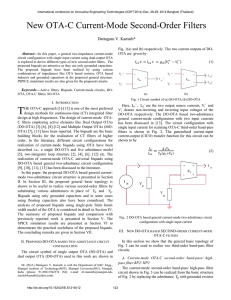 New OTA-C Current-Mode Second-Order Filters