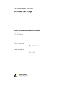 Broadband filter design