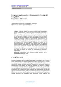 Design and Implementation of Programmable Hearing Aid Using