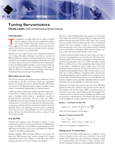 Tuning Servomotors