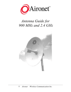 Antenna Guide for 900 MHz and 2.4 GHz