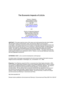 The Economic Impacts of LULUs