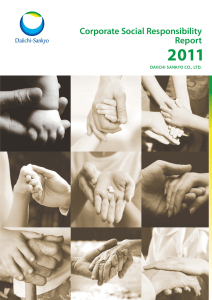 CSR Report 2011 - Daiichi Sankyo