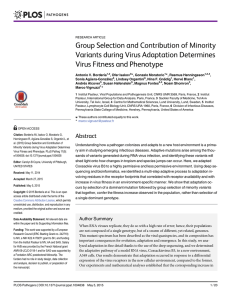Group Selection and Contribution of Minority Variants during