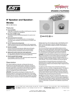 8" Speaker and Speaker- Strobe - Canadian Fire Alarm Association