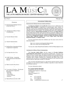 the latin american music center newsletter