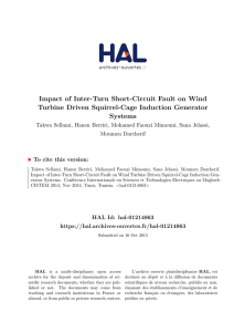 Impact of Inter-Turn Short-Circuit Fault on Wind Turbine Driven