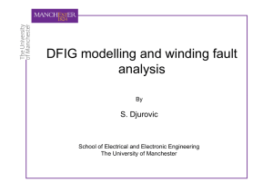 DFIG modelling and winding fault analysis